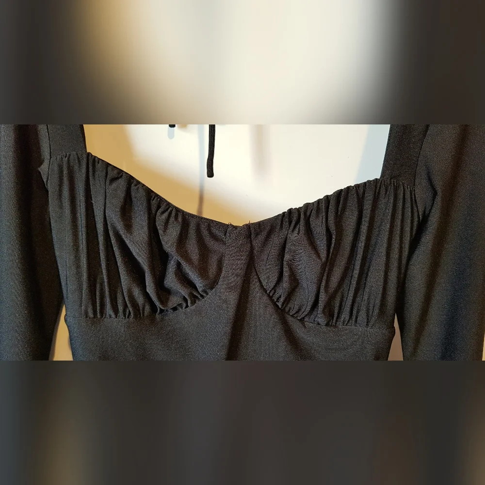 Tiger Mist black Ismay ruched dress - Picture 8 of 13